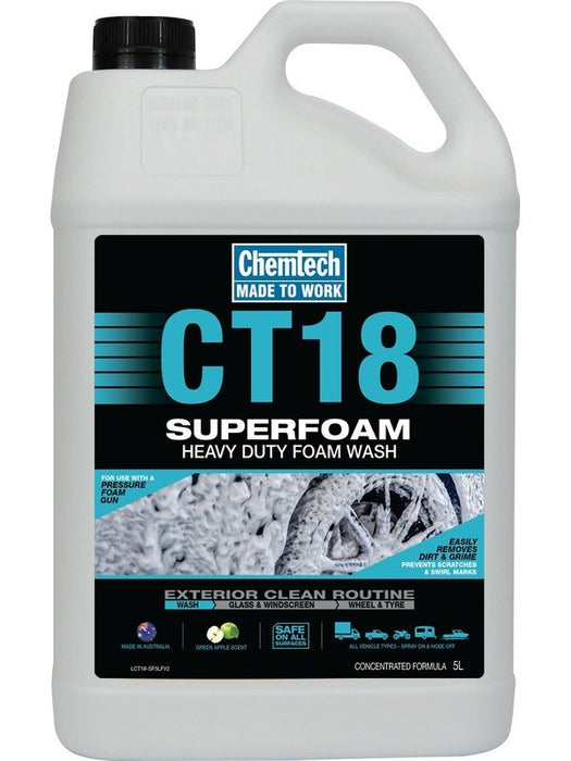 Chemtech CT18 Superfoam Heavy Duty Foam Wash 5L CT18-SF5L CHEMTECH - Micks Gone Bush