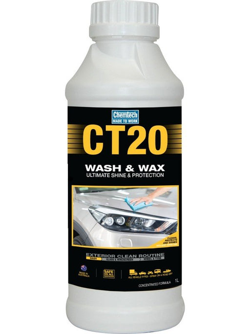 Chemtech CT20 Wash N Wax Ultimate Shine Protection 1L CT20-1L CHEMTECH - Micks Gone Bush