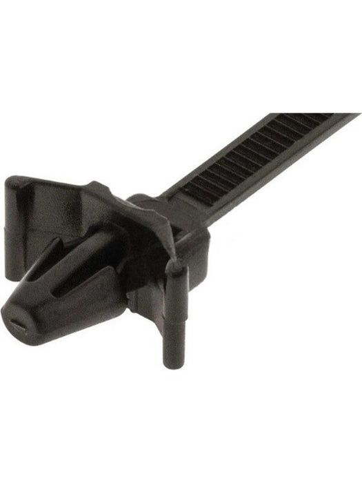 Jaylec Pkt100 Cable Tie 202mm X 4.7mm Black Push Mount Uv & Heat Res CT4009 Cable Ties Jaylec - Micks Gone Bush