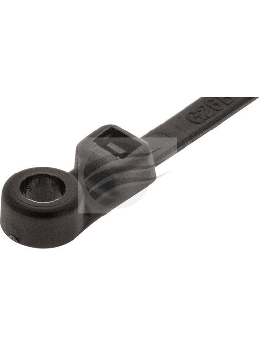Jaylec Pack 100 Cable Tie 150mm X 3.6mm Black Screw Mount Uv Resistant CT4010 Cable Ties Jaylec - Micks Gone Bush