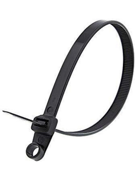 Jaylec Pack 100 Cable Tie 200mm X 4.8mm Black Screw Mount Uv Resistant CT4011 Cable Ties Jaylec - Micks Gone Bush
