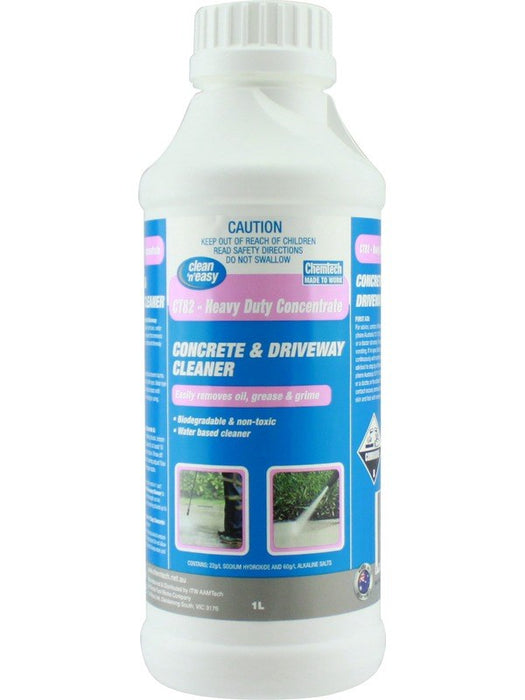 Chemtech Clean N Easy CT82 Concrete & Driveway Cleaner 1L CT82-1L CHEMTECH - Micks Gone Bush