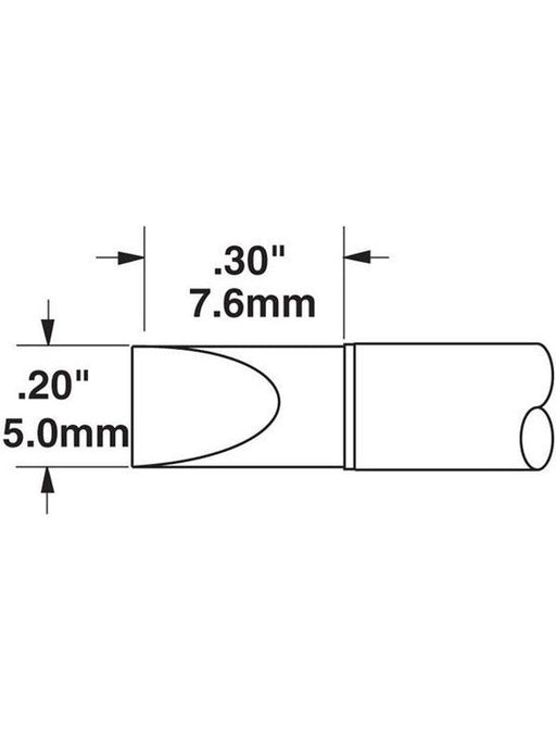 Metcal Cartridge Chisel Large 5MM X 8MM Lg 30Deg CVC-7CH0050S METCAL - Micks Gone Bush