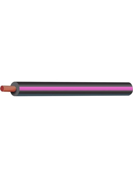 Tycab 2mm Single Core Trace Cable Black Pink 100M (8/0.32 V90) CW1239 Tycab - Micks Gone Bush