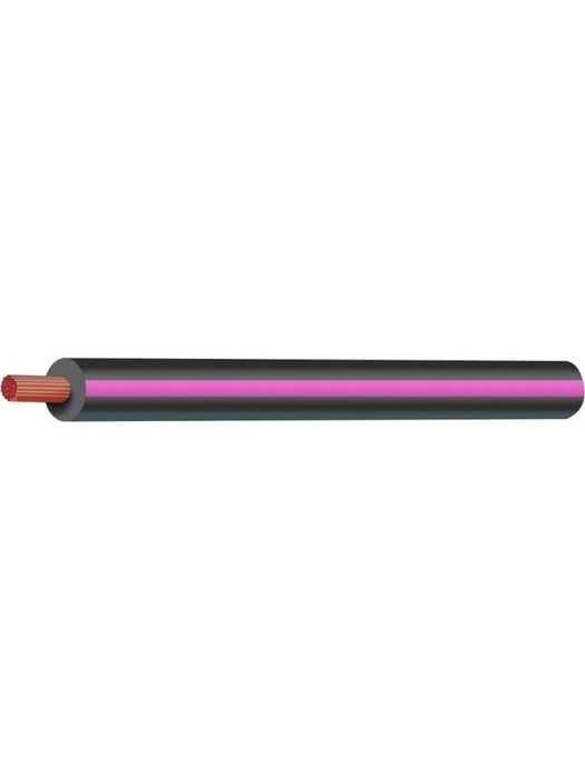 Tycab 2mm Single Core Trace Cable Black Pink 100M (8/0.32 V90) CW1239 Tycab - Micks Gone Bush