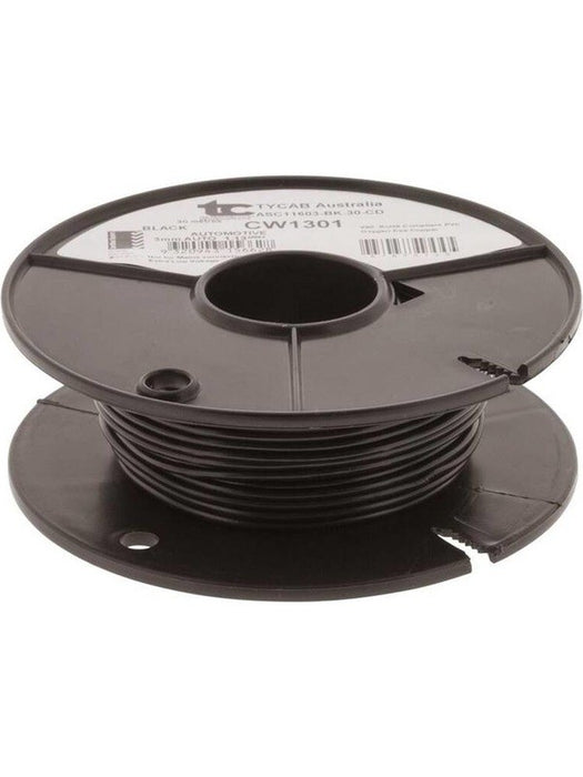 Tycab 3mm Single Core Cable Black 30M [ref Narva 5813-30BK] CW1301 Tycab - Micks Gone Bush