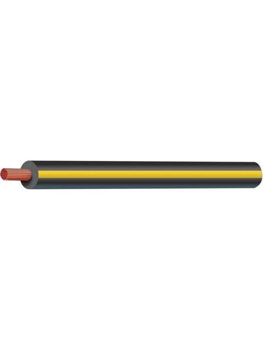 Tycab 3mm Single Core Trace Cable Black Yellow 30M (14/0.32) (Auto 150) CW1336 Tycab - Micks Gone Bush