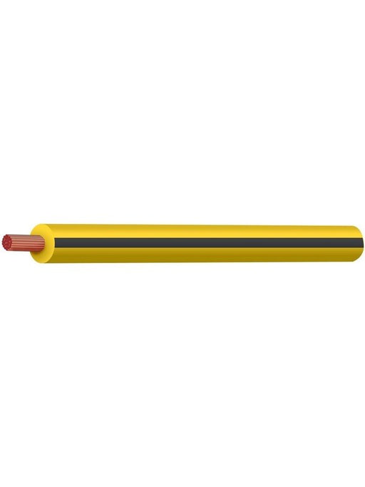 Tycab 3mm Single Core Trace Cable Yellow Black 100M (14/0.32) (Auto CW1358-100 Coax. Cables & Connectors Tycab - Micks Gone Bush