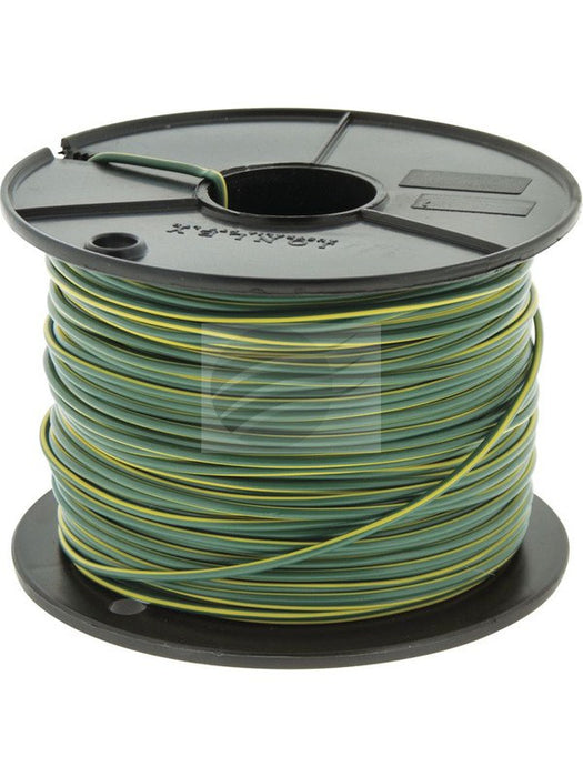 Tycab 3mm Single Core Trace Cable Green Yellow 100M(14/0.32)(Auto 150) CW1367 Tycab - Micks Gone Bush
