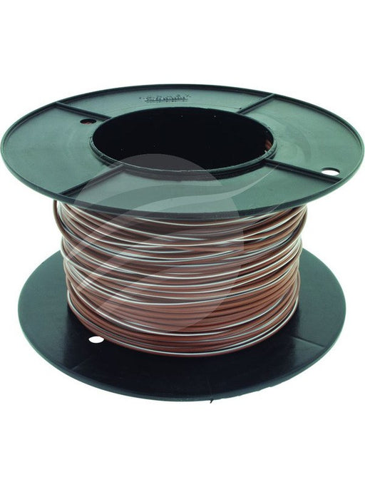 Tycab 4mm Single Core Trace Cable Brown White 100M (23/0.32) (Auto 152) CW1432 Tycab - Micks Gone Bush