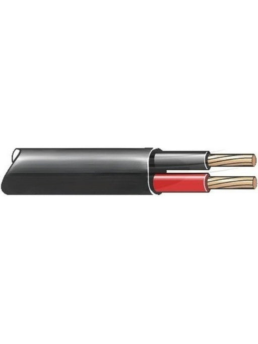 Tycab 2mm Twin Core Cable Red Black with Black Sheath 30M (7/0.32) CW2201 Tycab - Micks Gone Bush