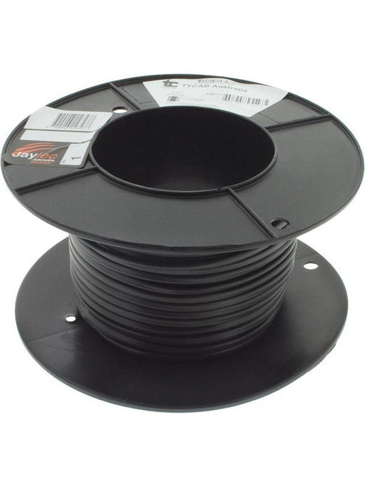 Tycab 2mm Twin Core Cable Red Black with Black Sheath 100M (7/0.32) CW2202 Tycab - Micks Gone Bush