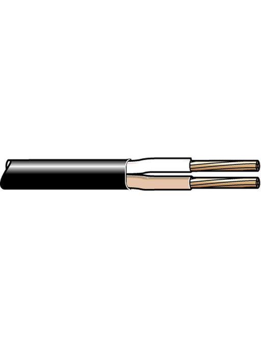 Tycab 3mm Twin Core Cable Brown White with Black Sheath 30M (14/0.32) CW2303 Tycab - Micks Gone Bush
