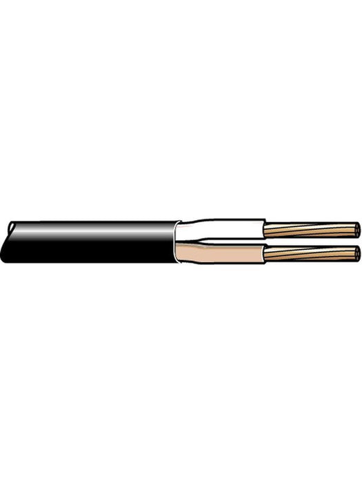 Tycab 3mm Twin Core Cable Brown White with Black Sheath 30M (14/0.32) CW2303 Tycab - Micks Gone Bush