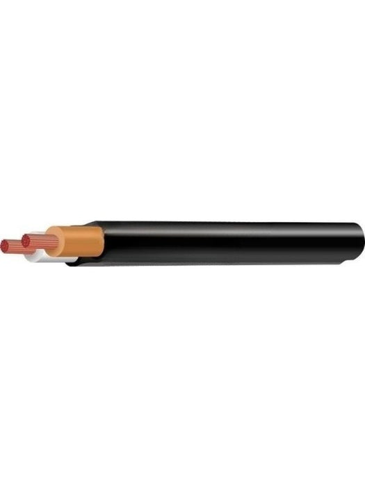 Tycab 3mm Twin Core Cable Brown White with Black Sheath 100M (14/0.32) CW2304 Tycab - Micks Gone Bush