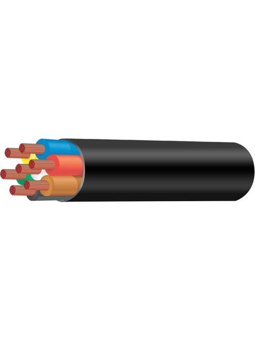 Tycab 10 B&S Seven Core Heavy Duty Cable Road Train W/Black Sheath 100M CW4702 Coax. Cables & Connectors Tycab - Micks Gone Bush