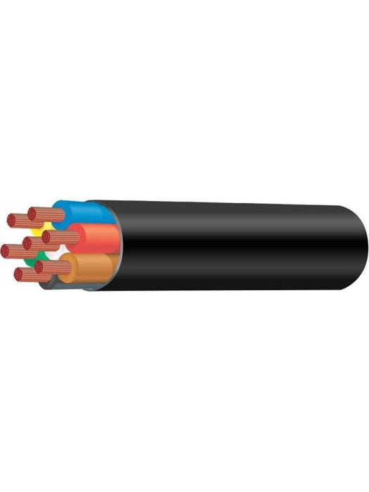 Tycab 10 B&S Seven Core Heavy Duty Cable Road Train W/Black Sheath 100M CW4702 Coax. Cables & Connectors Tycab - Micks Gone Bush