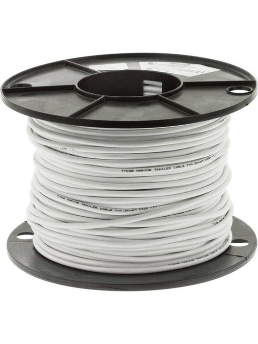 Tycab 2mm Seven Core Marine Cable with White Sheath 100M (16/0.20) CW5071 Tycab - Micks Gone Bush
