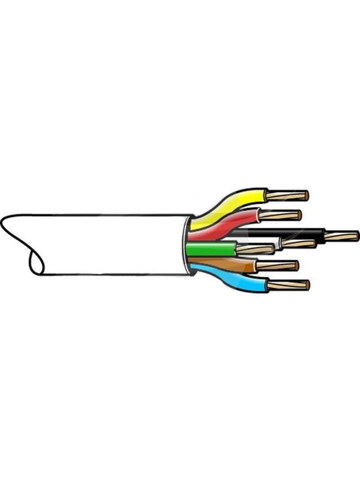 Tycab 3mm Seven Core Marine Cable with White Sheath 50M (32/0.20) CW5371 Tycab - Micks Gone Bush