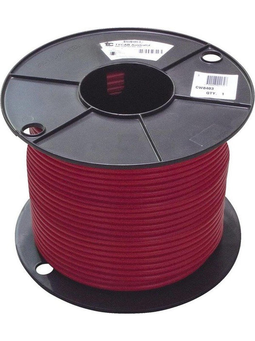 Tycab 4 B&S Battery Cable Red 100M 20.26mm2 (252/0.32) 135Amps CW8403 Tycab - Micks Gone Bush