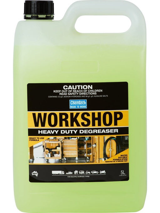 Chemtech Workshop Heavy Duty Degreaser Water Based Biodegradable 5L CWD-5L CHEMTECH - Micks Gone Bush