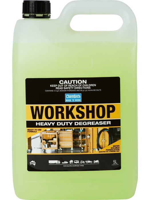 Chemtech Workshop Heavy Duty Degreaser Water Based Biodegradable 5L CWD-5L CHEMTECH - Micks Gone Bush