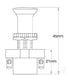 OEX Push Pull Switch On / Off Spst 16A 12V Part No. ACX3670BL SWITCH OEX - Micks Gone Bush