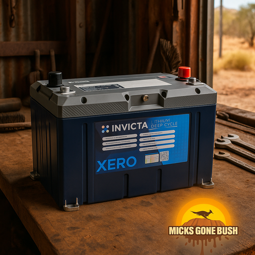 Invicta Xero 12V 120Ah Lithium Battery with Bluetooth — Premium Off-Grid Power Batteries Invicta - Micks Gone Bush