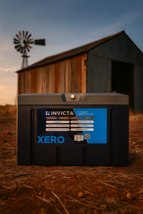 Invicta Xero 12V 100Ah Lithium Battery with Bluetooth | Smart LiFePO₄ Deep Cycle Outdoor Recreation > Camping > Batteries & Generators Invicta - Micks Gone Bush