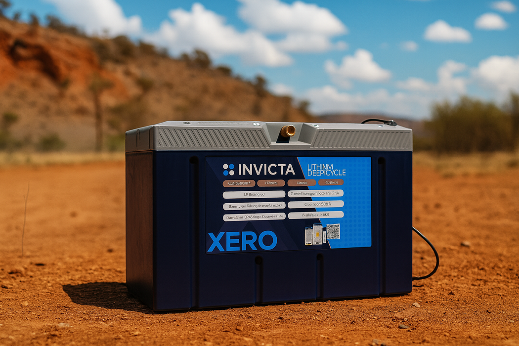 Invicta Xero 12V 300Ah Lithium Battery with Bluetooth – IP67 Waterproof Batteries Micks Gone Bush - Micks Gone Bush
