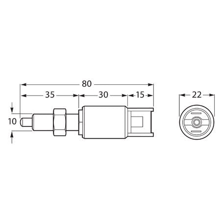 Hella Stop Lamp Switch On Mom Off Spst 10A 12V Part No. 4562 SWITCH HELLA - Micks Gone Bush