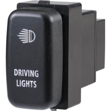Narva Mitsubishi Style Sealed Push Switch Off/on Spdt 12V Blue LED Illuminated Driving Lights Symbol 63364BL SWITCH NARVA - Micks Gone Bush