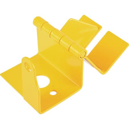 OEX Yellow Lockout Bracket 2MM Stainless Steel With Lock Tab Part No. ACX3453 SWITCH PART OTHER OEX - Micks Gone Bush