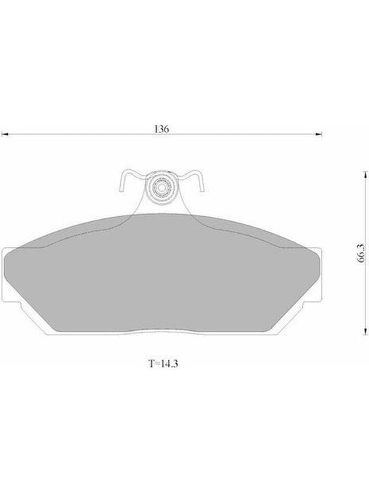 Bosch Brake Pad Front Set DB1023BL BOSCH - Micks Gone Bush