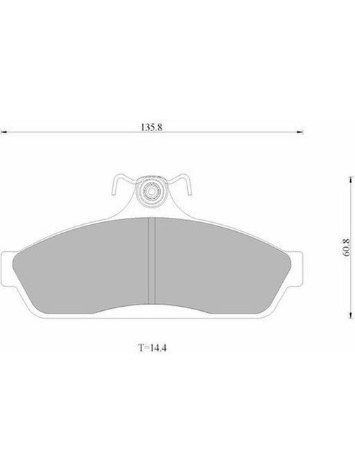 Bosch Brake Pad Front Set DB1085BL BOSCH - Micks Gone Bush