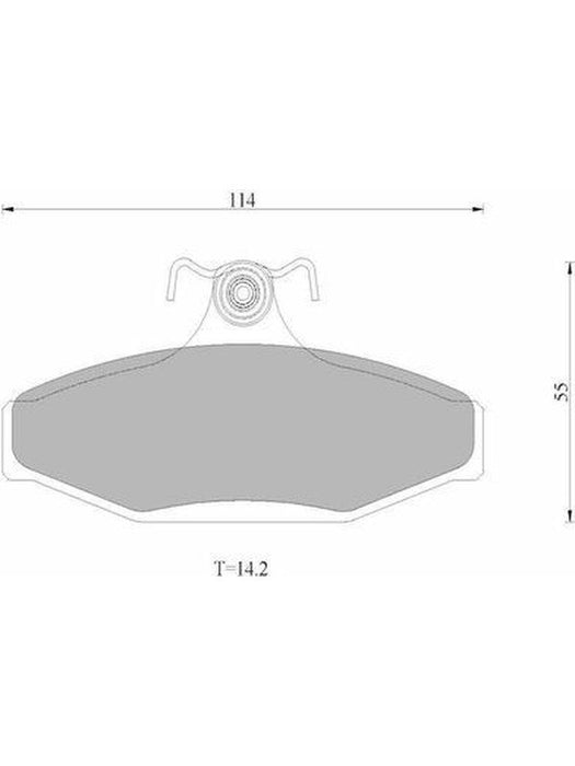 Bosch Brake Pad Rear Set DB1086BL BOSCH - Micks Gone Bush
