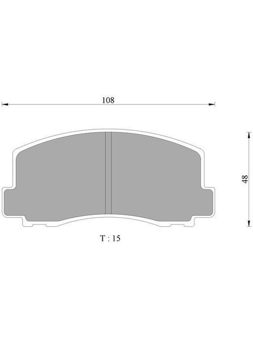 Bosch Front Disc Brake Pad Set DB1103BL BOSCH - Micks Gone Bush
