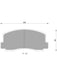 Bosch Front Disc Brake Pad Set DB1103BL BOSCH - Micks Gone Bush