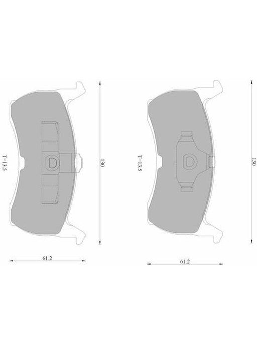 Bosch Brake Pad Front Set DB1108BL BOSCH - Micks Gone Bush