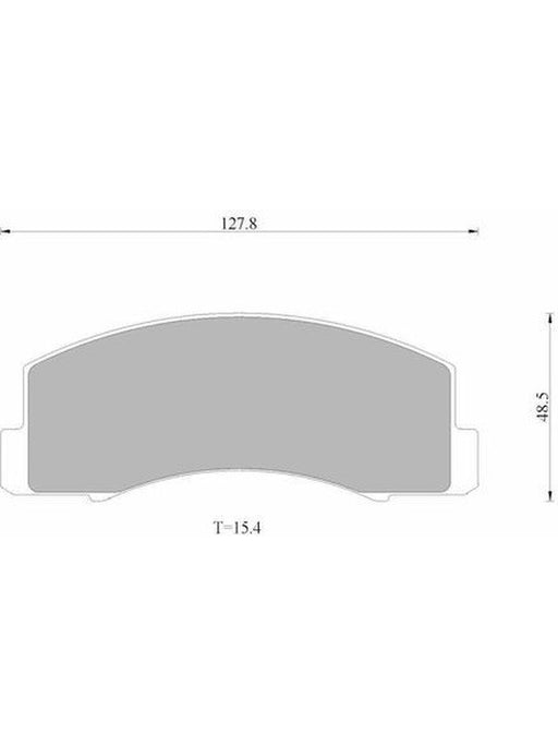 Bosch Disc Brake Pads Front Set DB1110BL BOSCH - Micks Gone Bush