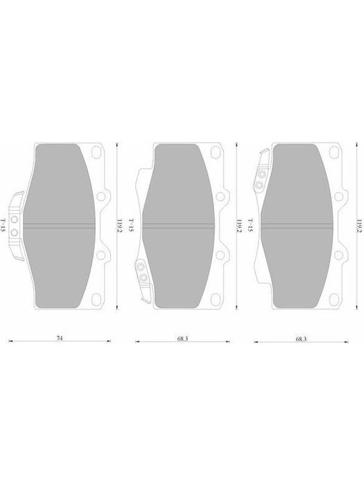 Bosch Brake Pad Front Set DB1149BL BOSCH - Micks Gone Bush