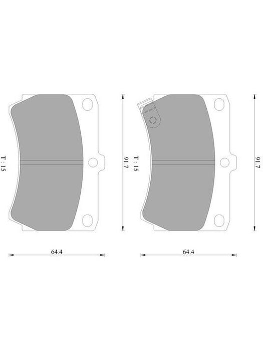 Bosch Brake Pad Front Set DB1158BL BOSCH - Micks Gone Bush