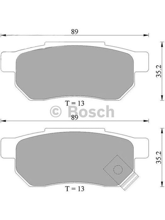 Bosch Brake Pad Rear Set DB1163BL BOSCH - Micks Gone Bush