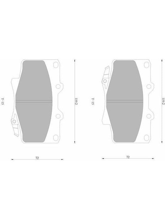 Bosch Brake Pad Front Set DB1199BL BOSCH - Micks Gone Bush