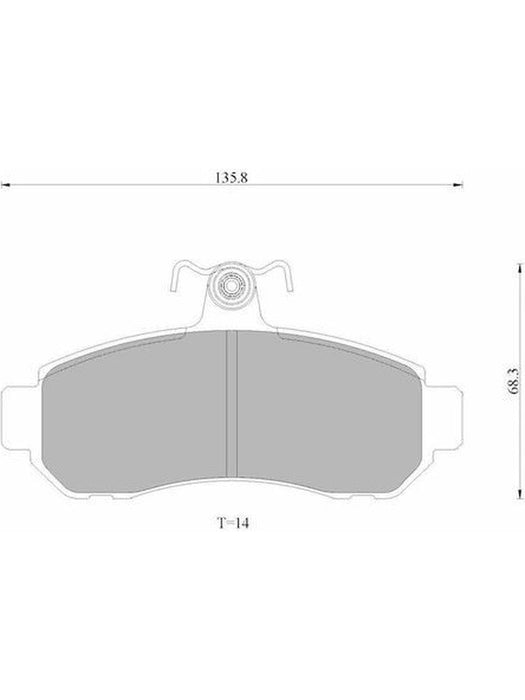Bosch Brake Pad Front Set DB1203BL BOSCH - Micks Gone Bush