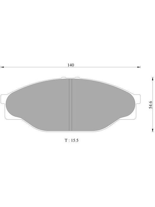 Bosch Brake Pad Front Set DB1205BL BOSCH - Micks Gone Bush
