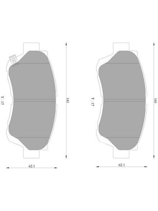 Bosch Brake Pad Front Set DB1209BL BOSCH - Micks Gone Bush