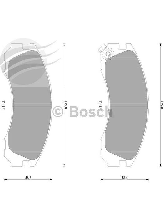 Bosch Brake Pad Front Set DB1223BL BOSCH - Micks Gone Bush