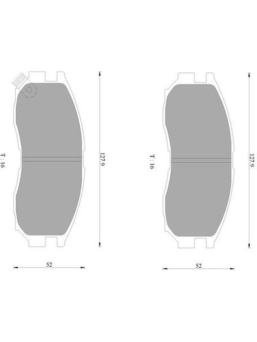 Bosch Brake Pad Rear Set DB1249BL BOSCH - Micks Gone Bush