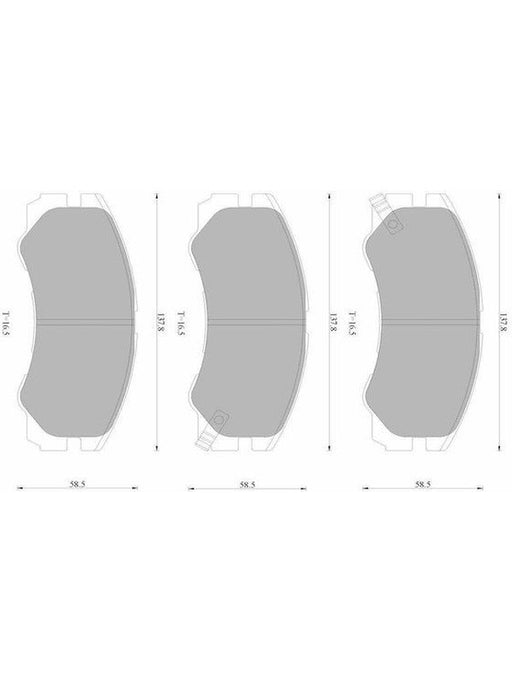 Bosch Brake Pad Front Set DB1270BL BOSCH - Micks Gone Bush